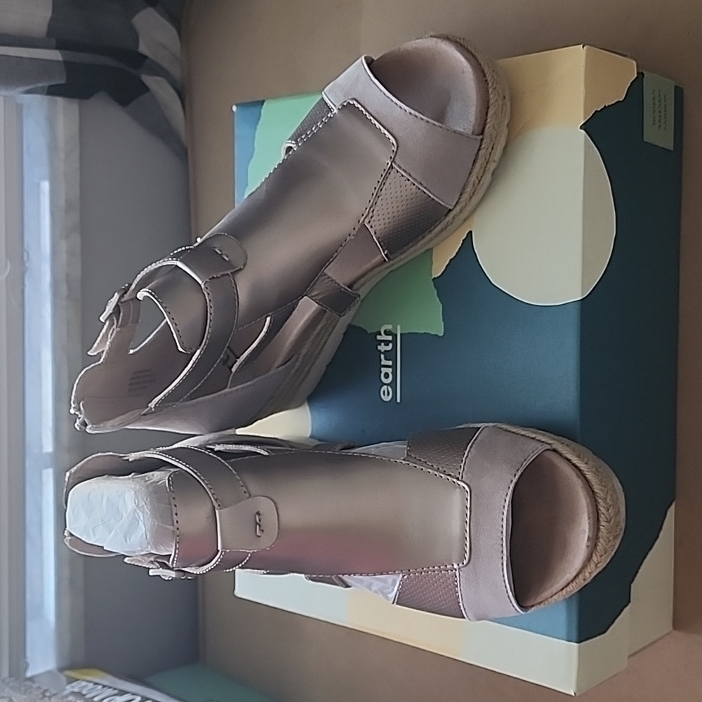 Sz 9 womens earth origins espadrilles sandal